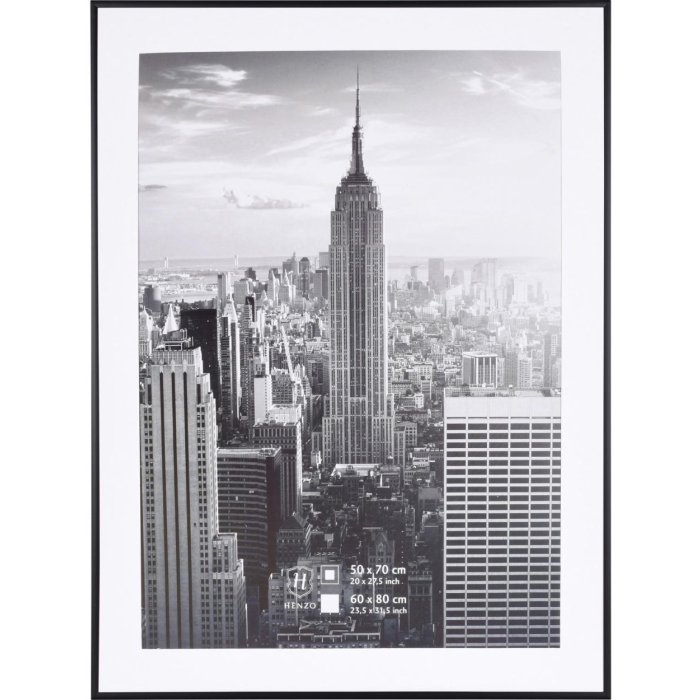 Henzo Aluminium lijst Manhattan 60x80 cm zwart