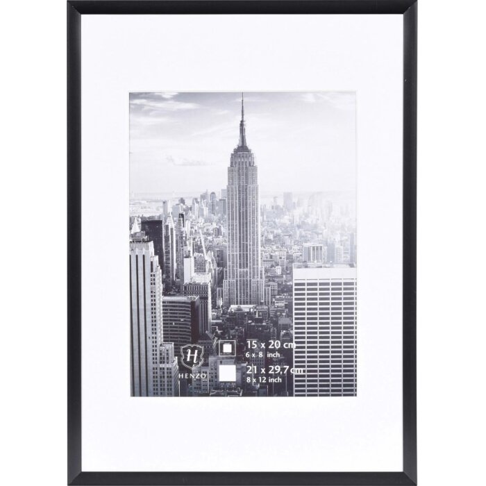 Henzo Aluminium lijst Manhattan 21x30 cm zwart