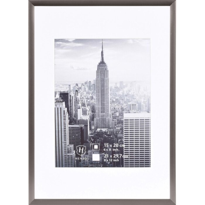 Henzo Aluminium lijst Manhattan 21x30 cm grijs