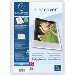 Displaymap Kreacover a4 kristal 40 vakken