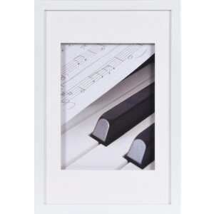 Fotolijst hout piano wit 20x30 cm 3D effect