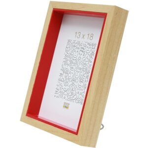 Houten lijst s40bh rood 10x15 cm