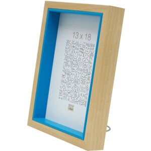 Houten lijst s40bh blauw 30x40 cm