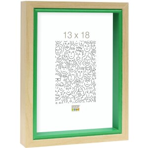 Houten lijst s40bh groen 13x18 cm