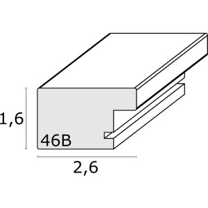 Houten lijst s46bh licht eik 10x15 cm