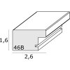 Houten lijst s46bh licht eik 10x15 cm