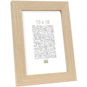 Houten lijst s46bh licht eik 13x13 cm