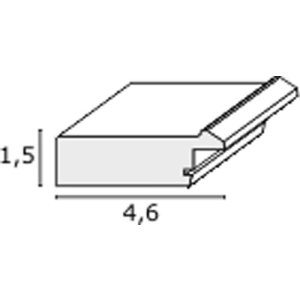 Houten lijst s48sc vlak profiel