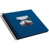 Goldbuch Spiraal Album Bella Vista blauw/zwart 20x20 cm 40 zwarte paginas