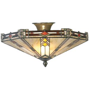 Tiffany plafondlamp ø 40x23 cm paars