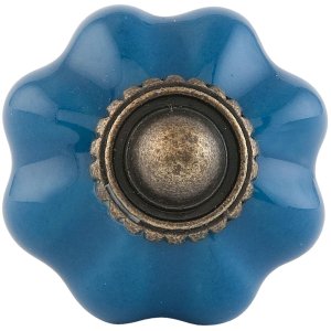 Meubelknop ø 3 cm in blauw - 63499