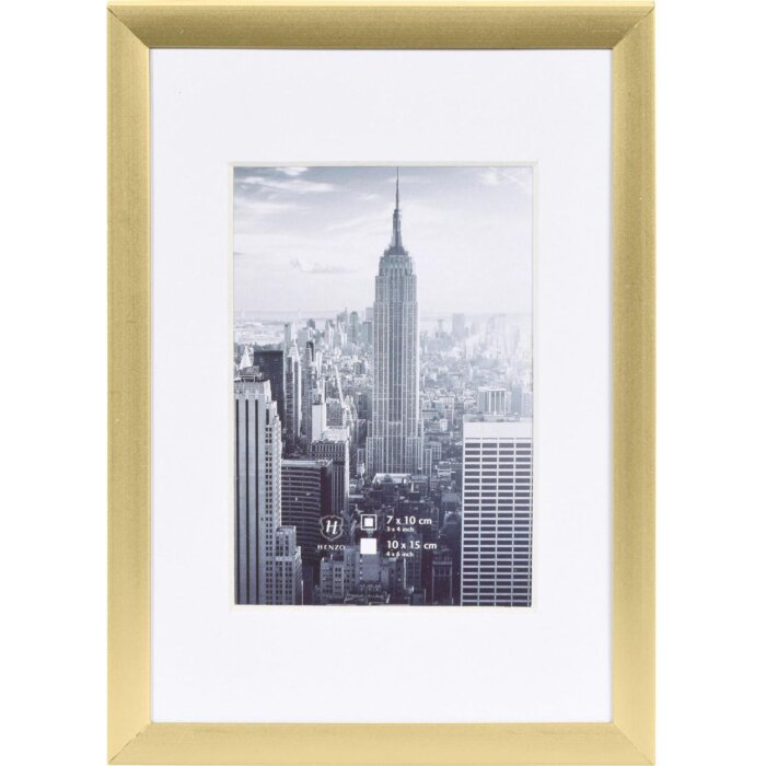 Fotolijst Aluminium Lijst Manhattan 10x15 cm goud