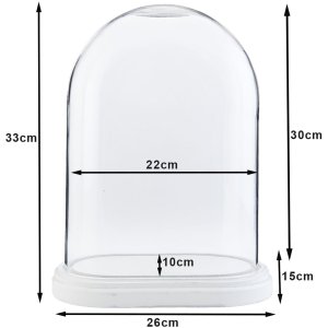 Stolp 26x15x33 cm transparant - 6gl1764 Clayre Eef