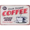 Tekstplaat koffie - 6y1675 Clayre Eef rood