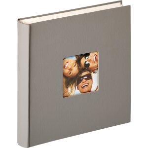 Walther Jumbo Fotoalbum Fun grijs 30x30 cm 100 witte paginas