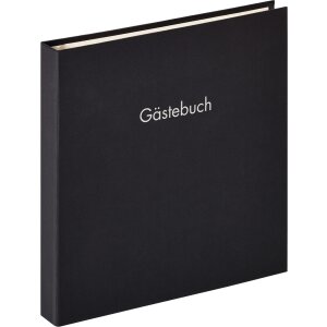 Spiraal gastenboek Fun zwart