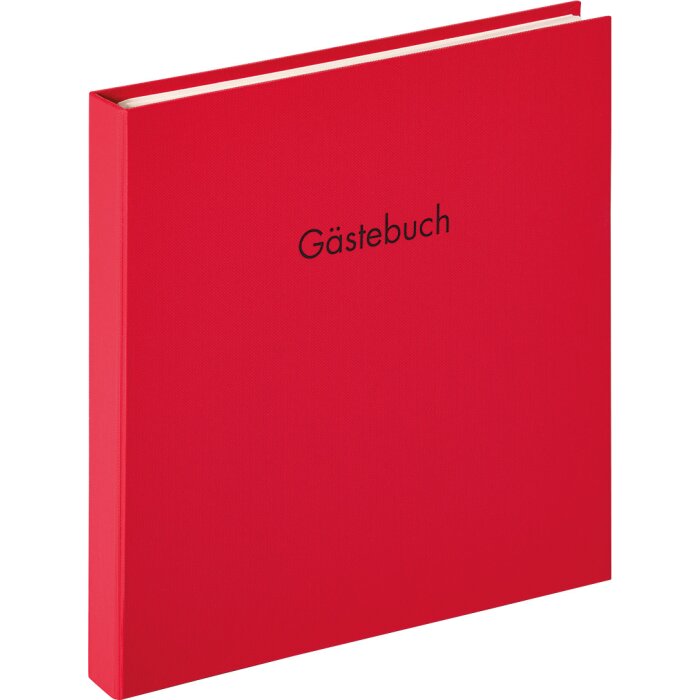 Spiraal gastenboek Fun rood