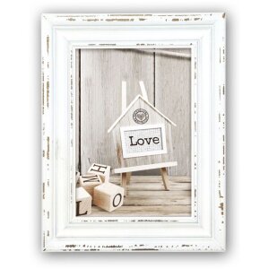 Houten Rivoli lijst 10x15 cm wit