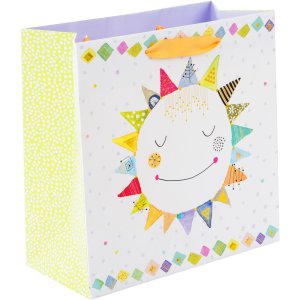 Geschenktas 18x18 cm Happy Sun