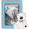 Lief beertje baby fotolijst 5x8 cm blauw