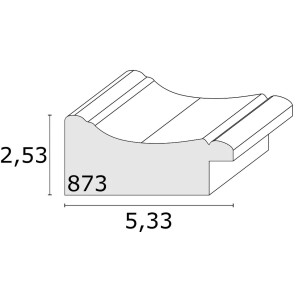 Fotolijst zilver hout 50,0 x70,0 cm s873d