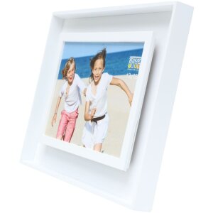 Fotolijst s68dk1 wit hout 10x15 cm