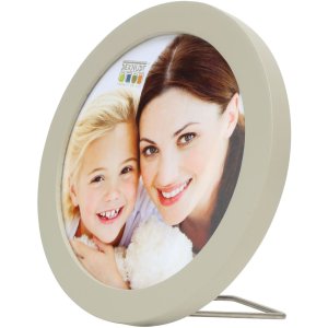 s67yv Fotolijst grijs hout 10 cm rond