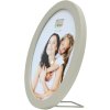 s67yv Fotolijst grijs hout 13 cm rond