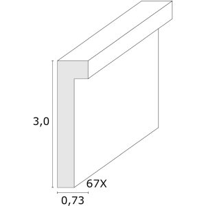 Fotolijst naturel hout 13,0 x18,0 cm s67xh