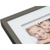 Fotolijst met passepartout taupe hout 20,0 x20,0 cm s67nk