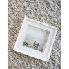 Fotolijst met passepartout wit hout 20,0 x20,0 cm s67nk