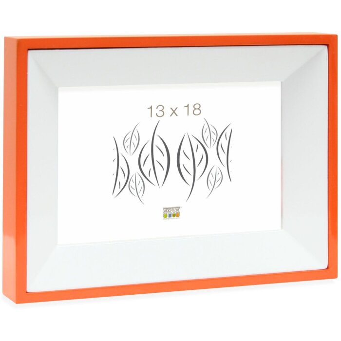 Fotolijst oranje hout 13,0 x18,0 cm s67dk