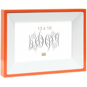 Fotolijst oranje hout 13,0 x18,0 cm s67dk