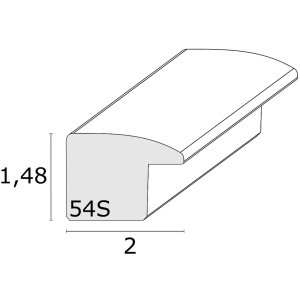 Houten lijst s54s eiken kleur 21,0 x29,7 cm