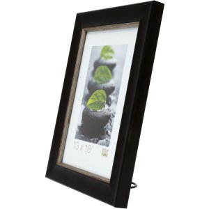 Fotolijst zwart plastic 13,0 x18,0 cm s45wf