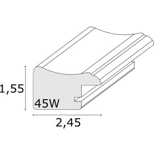 Fotolijst zwart plastic 13,0 x18,0 cm s45wf