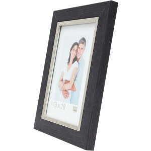 Fotolijst grijs plastic 10,0 x15,0 cm s45vf