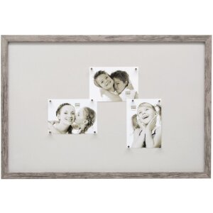 Magneetbord grijs-beige hout 40,0 x60,0 cm s45rh