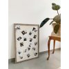 Magneetbord grijs-beige hout 40,0 x60,0 cm s45rh