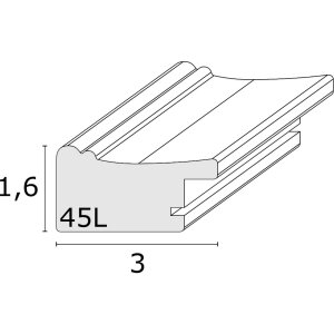 Fotolijst grijs hout 13,0 x13,0 cm s45lf