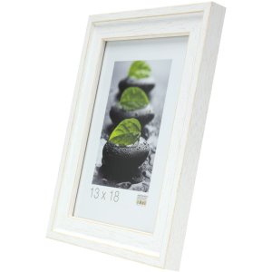 Fotolijst wit hout 13,0 x18,0 cm s45es