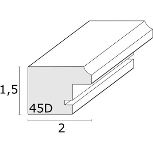 Deknudt Houten Fotolijst S45DK wit 30x30 cm