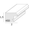 Deknudt Houten Fotolijst S45DK wit 30x30 cm