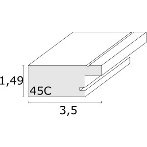 Fotolijst zwart plastic 24,0 x30,0 cm s45cf