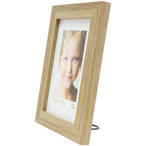 Fotolijst eiken kleur kunststof 13,0 x18,0 cm s43wf