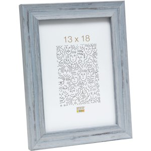 Fotolijst grijs plastic 13,0 x18,0 cm s43wf