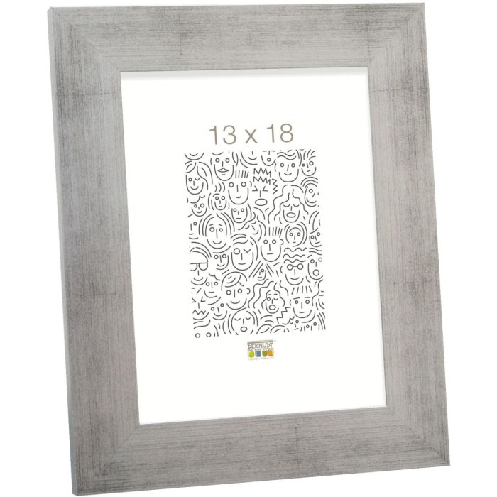 Fotolijst zilver hout 20,0 x20,0 cm s43bd