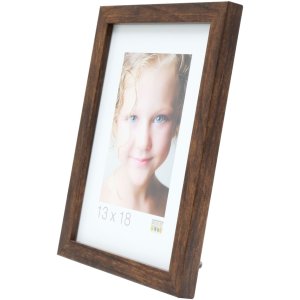 Fotolijst s43ah3 bruin hout 13,0 x18,0 cm