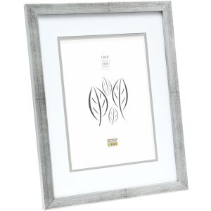 s43ad1p1 Houten lijst zilver 24x30 cm passepartout