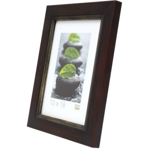 Fotolijst zwart-bruin hout 10,0 x15,0 cm s42lf